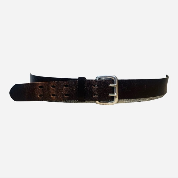 Men’s Brown Express Leather Belt Sz 38-40 - Picture 1 of 3